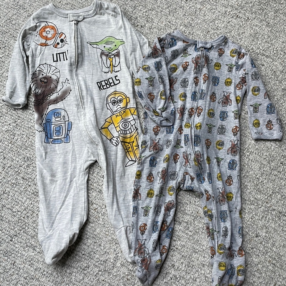 Star Wars infant sleeper set.